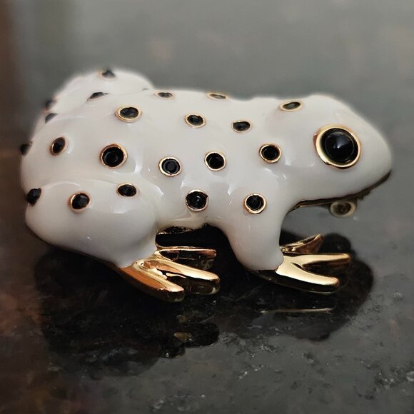 Ciner Jewelry - Vintage Frog Brooch Jewelry